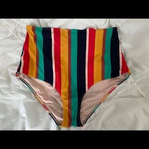High rise swim bottoms